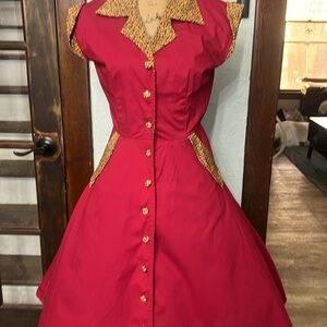 Lindy bop 1950s pinup dress